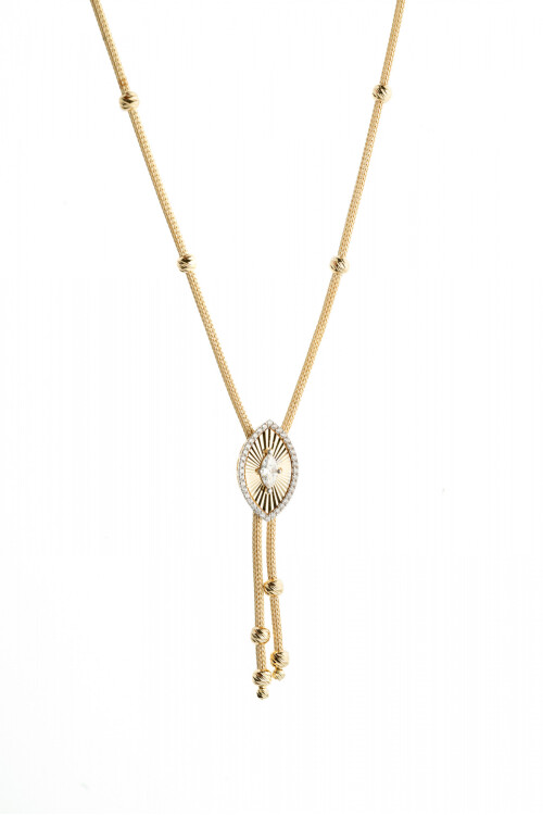 KALZE MARKİZ TAŞLI KOLYE