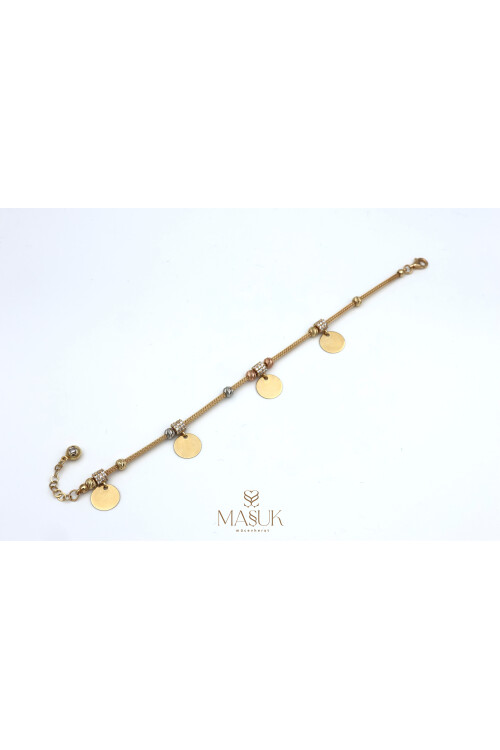 KALZE ZİNCİR PULLU BİLEKLİK