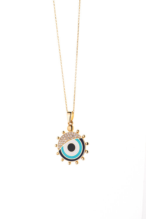 MİNELİ GÖZLÜ KOLYE