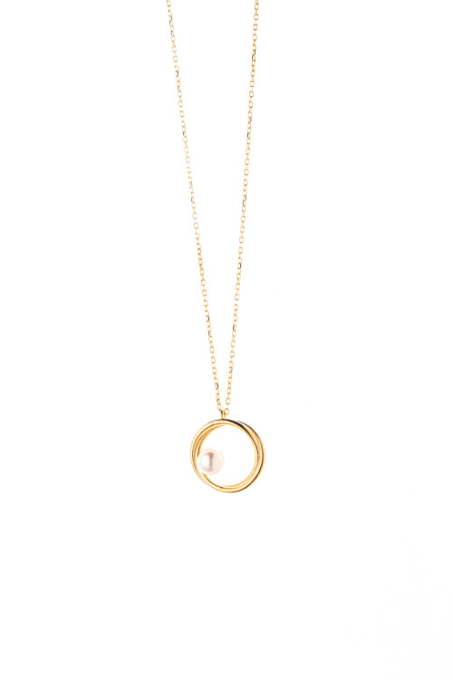 Oval inci Altın Kolye