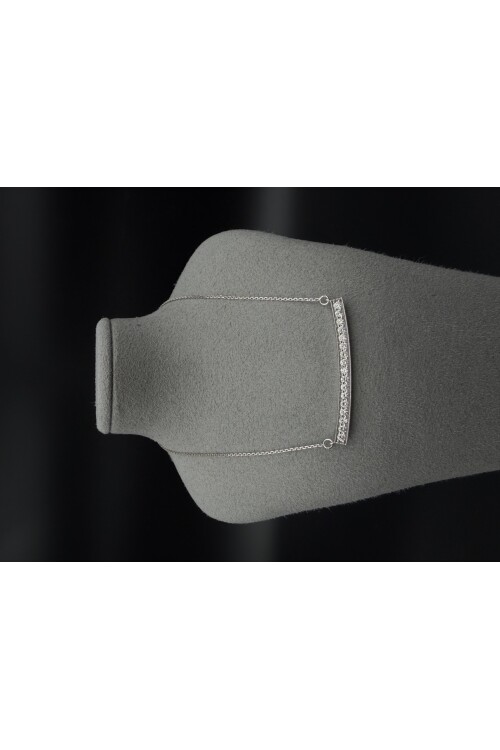 PIRLANTA ÇUBUK ZİNCİRLİ KOLYE