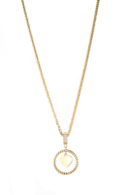 YUVARLAK KALPLİ İTHAL ZİNCİRLİ KOLYE