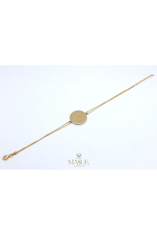 YUVARLAK PLAKA BİLEKLİK