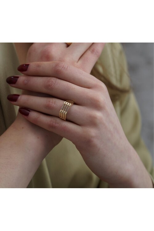 TAŞLI KABURGA YÜZÜK