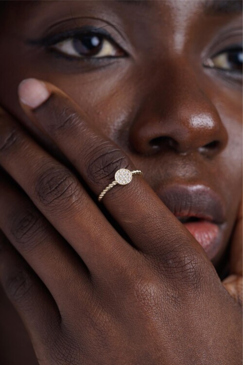 BURGULU OVAL TAŞLI YÜZÜK