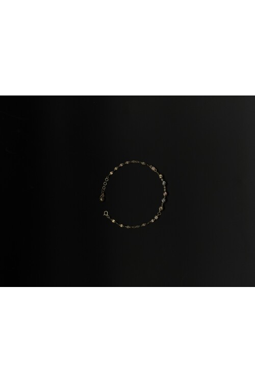 DORİKALI PULLU ZİNCİRLİ BİLEKLİK