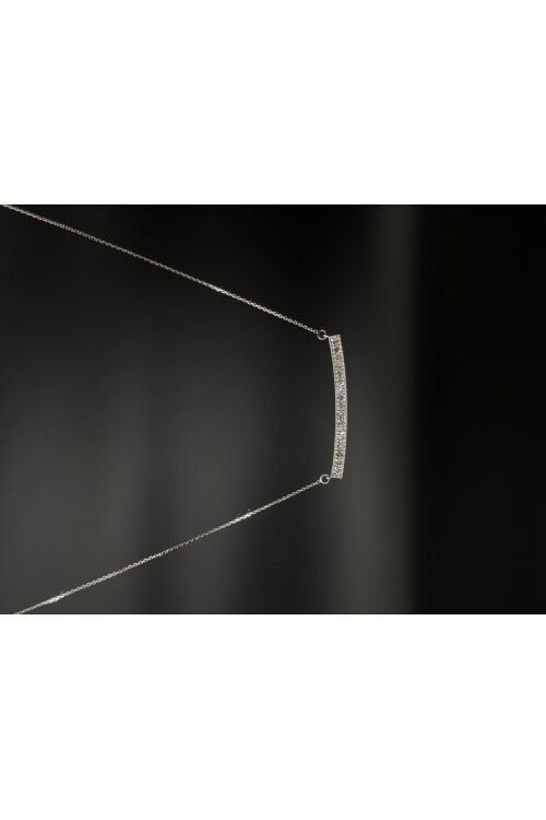 PIRLANTA ÇUBUK ZİNCİRLİ KOLYE