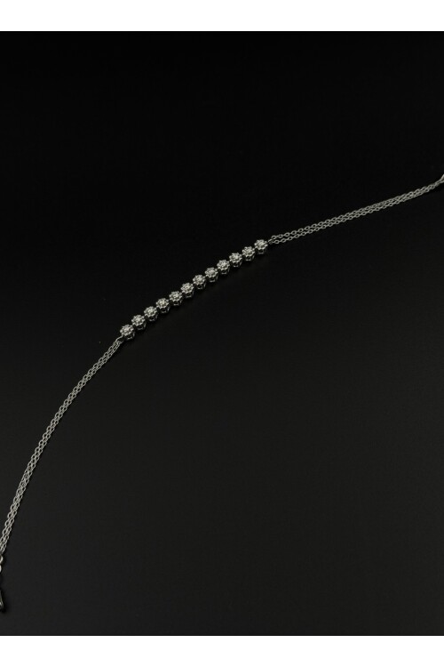 PIRLANTA YARIM SU YOLU ZİNCİRLİ BİLEKLİK