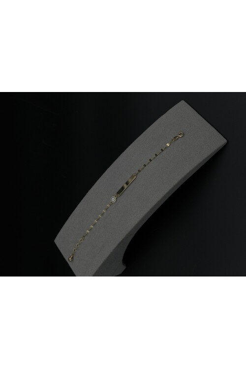 PLAKA NAZAR BONCUKLU PULLU ZİNCİRLİ BİLEKLİK