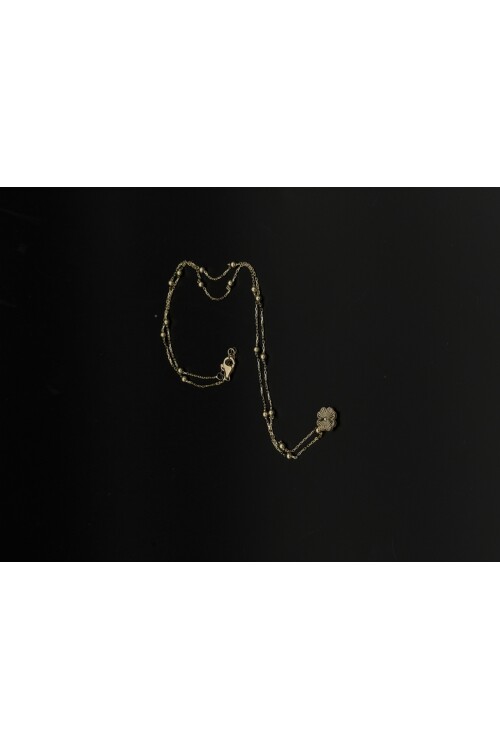 YONCA MODELİ DORİKA FORSE ZİNCİRLİ KOLYE