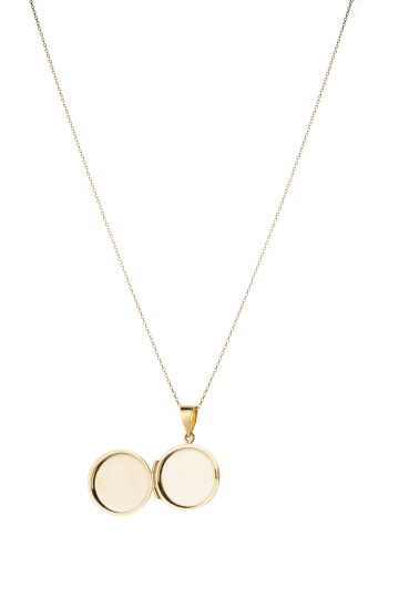 FOTOĞRAFLI KAPAKLI YUVARLAK MODEL ZİNCİRLİ KOLYE