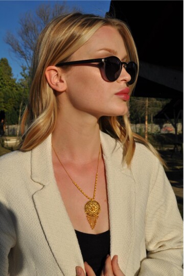 HİNT İŞİ DORİKALI KOLYE