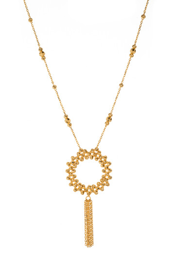 DORİKALI SALLANTILI OVAL KOLYE