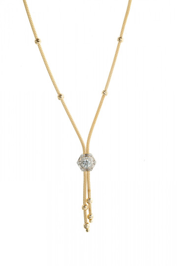 KALZE BAGET ve TEK TAŞLI KOLYE