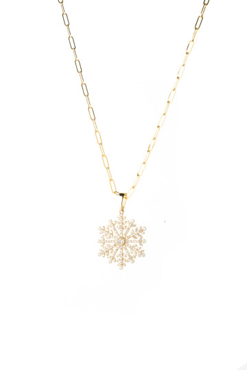 KAR TANESİ ATAÇ ZİNCİRLİ KOLYE