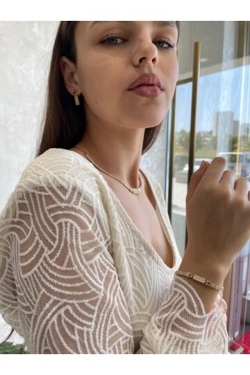 TAŞLI DİKDÖRTGEN KÜPE