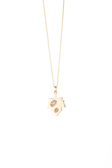 YAPRAK ZİNCİRLİ KOLYE