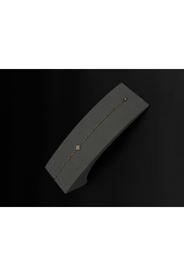 YONCA MODELİ DORİKALI BAR ZİNCİRLİ BİLEKLİK